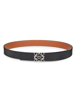 LOEWE Women's Anagram Reversible Smooth Leather Belt