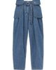 LOEWE Women's Belted Cargo Jeans - 1