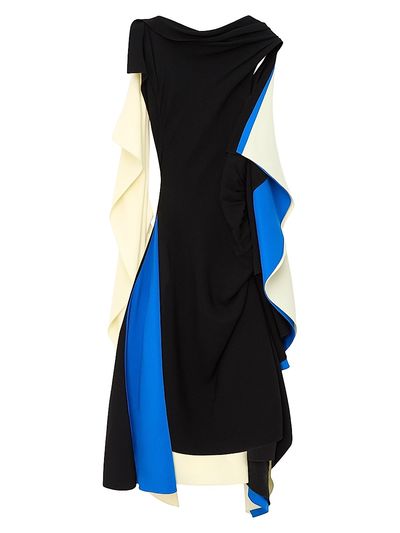 LOEWE Women's Colorblock Cascade Midi-Dress