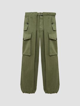 LOEWE Women's Cotton Cargo Trousers