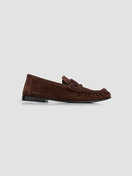LOEWE Women's Double L Suede Loafers