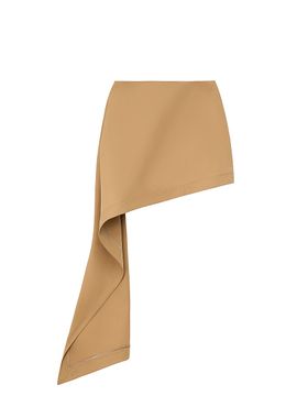 LOEWE Women's Drape Cotton-Blend Miniskirt