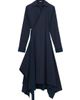 LOEWE Women's Draped Wrap Cotton-Blend Midi-Dress - 1