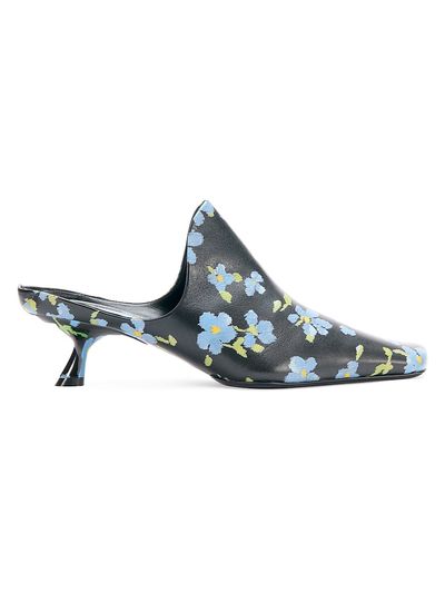 LOEWE Women's Emily 45MM Floral Leather Mules