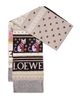 LOEWE Women's Fair Isle-Inspired Logo Wool-Blend Scarf - 4