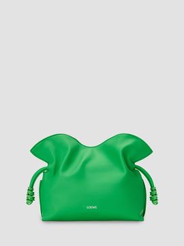 LOEWE Women's Flamenco Coil Leather Clutch Bag