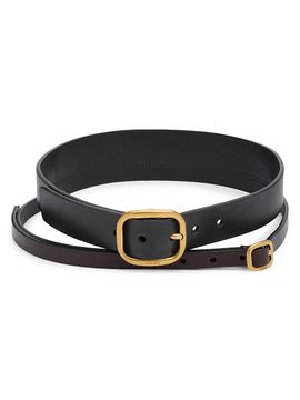 LOEWE Women's Layered Double Leather Belt