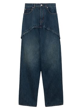 LOEWE Women's Layered Wide-Leg Jeans