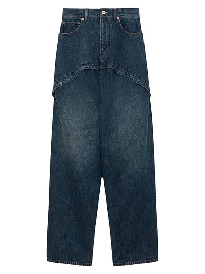 LOEWE Women's Layered Wide-Leg Jeans