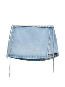LOEWE Women's LOEWE x Paula's Ibiza Denim Wrap Skort