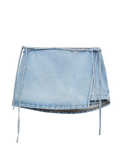 LOEWE Women's LOEWE x Paula's Ibiza Denim Wrap Skort