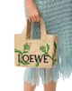 LOEWE Women's LOEWE x Paula's Ibiza Font Small Logo Raffia Tote Bag - 10