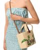 LOEWE Women's LOEWE x Paula's Ibiza Font Small Logo Raffia Tote Bag - 3