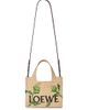 LOEWE Women's LOEWE x Paula's Ibiza Font Small Logo Raffia Tote Bag - 7