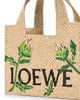 LOEWE Women's LOEWE x Paula's Ibiza Font Small Logo Raffia Tote Bag - 9