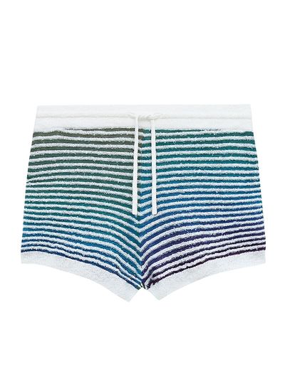 LOEWE Women's LOEWE x Paula's Ibiza Gradient Stripe Cotton-Blend Shorts