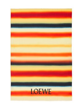 LOEWE Women's LOEWE x Paula's Ibiza Logo Striped Cotton Pareo