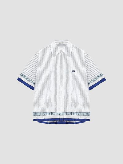 LOEWE Women's Mixed Stripe Cotton-Blend Shirt