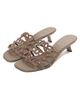 LOEWE Women's Petal 45MM Leather Anagram Sandals - 2