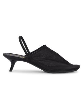 LOEWE Women's Petal 45MM Mesh Slingback Mules