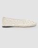 LOEWE Women's Petal Anagram Leather Ballet Flats - 1