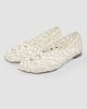 LOEWE Women's Petal Anagram Leather Ballet Flats - 2
