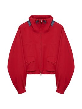 LOEWE Women's Stand Collar Double Hem Parka