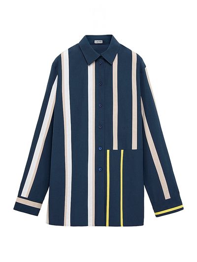 LOEWE Women's Striped Cotton-Blend Button-Front Shirt