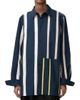 LOEWE Women's Striped Cotton-Blend Button-Front Shirt - 3