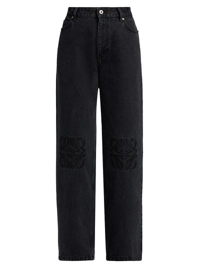 LOEWE Women's Tonal Anagram Baggy Jeans