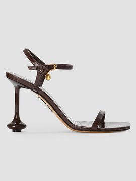 LOEWE Women's Toy 90MM Croc-Embossed Sandals