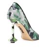 LOEWE Women's Toy Pump 90MM Sequined Floral Pumps - 4