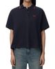 LOEWE Women's Trapeze Logo High-Low Cotton-Blend Polo Shirt - 3