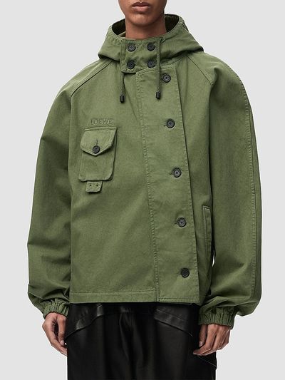 LOEWE Women's Utility Cotton Short Parka