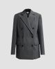 LOEWE Women's Wool Double-Breasted Blazer - 1