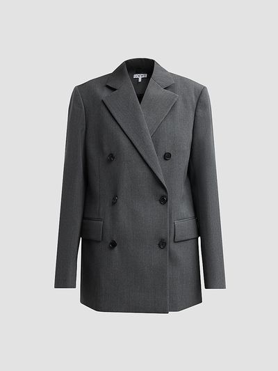 LOEWE Women's Wool Double-Breasted Blazer
