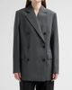 LOEWE Women's Wool Double-Breasted Blazer - 4
