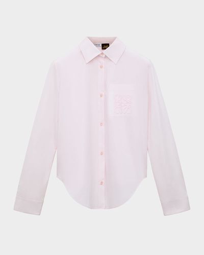 Loewe x Paula & apos;s Ibiza Anagram-Pocket Button-Down Shirt