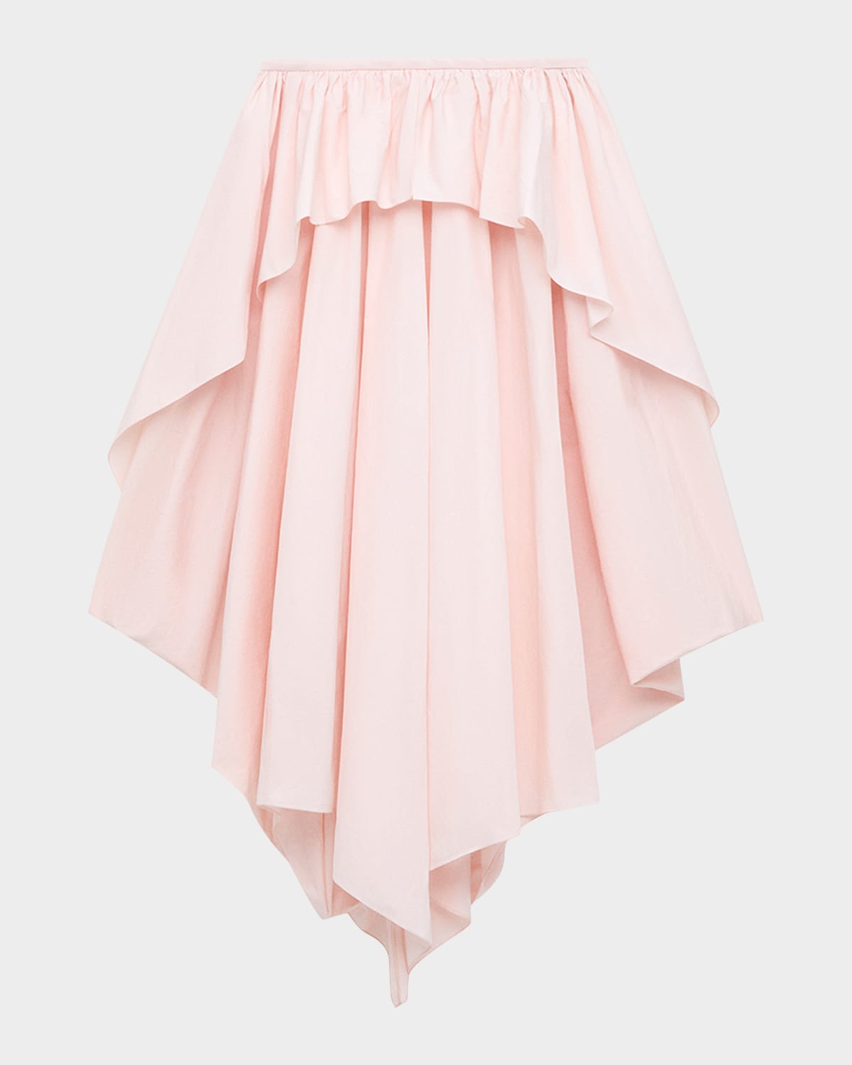 Loewe x Paula & apos;s Ibiza Layered Ruffle Cotton Midi Skirt