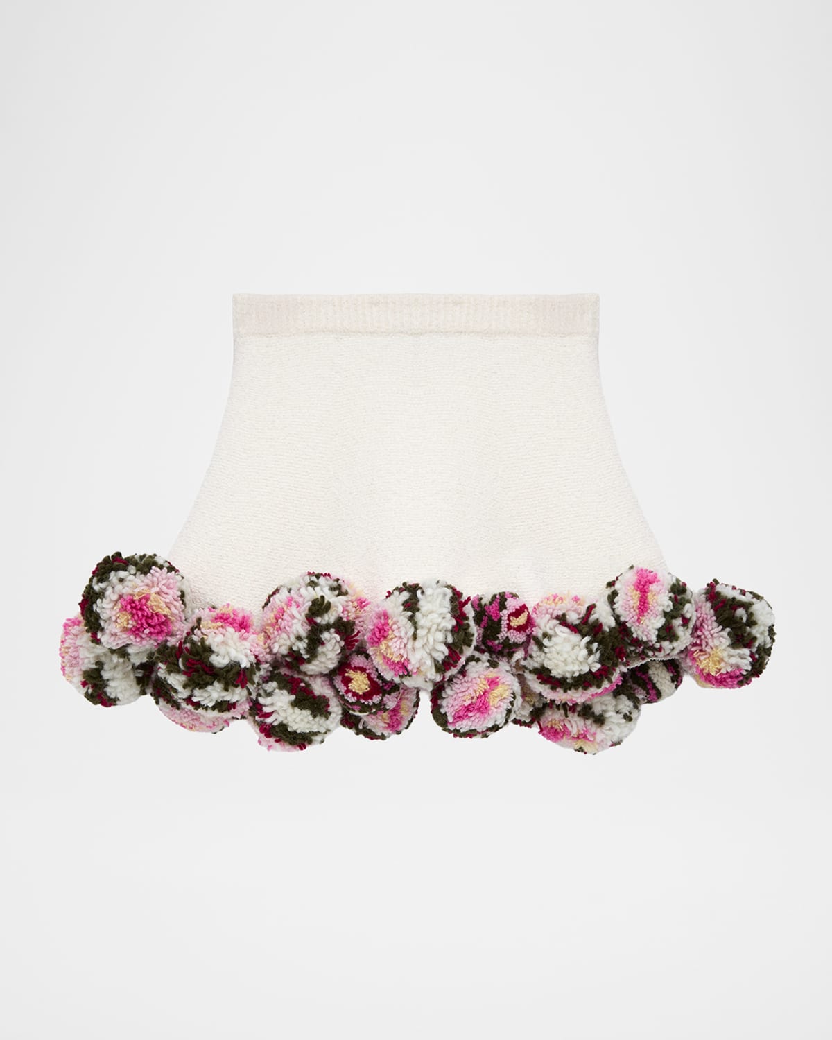 Loewe x Paula & apos;s Ibiza Pom-Pom Boucle Mini Skirt