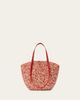 Loewe x Paula's Ibiza Medium Eclipse Basket Bag in Melange Raffia and Calfskin - 3