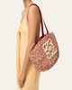 Loewe x Paula's Ibiza Medium Eclipse Basket Bag in Melange Raffia and Calfskin - 5
