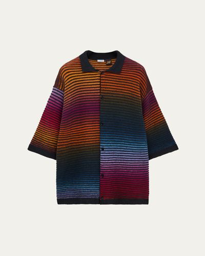 Loewe x Paula's Ibiza Men's Multi-Stripe Knit Shirt