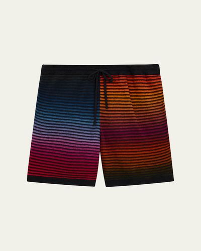 Loewe x Paula's Ibiza Men's Multi-Stripe Knit Shorts