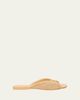 Loewe x Paula's Ibiza Pebble Anagram Flat Slide Sandals - 1