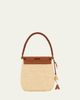 Loewe x Paula's Ibiza Pescador Medium Raffia & Leather Top-Handle Bag - 2