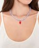 Logan Tay Logan Tay Baby Blue Beaded Fish Necklace Blue One - 3