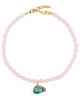 Logan Tay Logan Tay Beaded Carnival Fish Necklace Pink One - 1