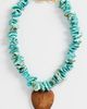 Logan Tay Logan Tay Blue Beaded Wooden Heart Necklace Blue One - 2
