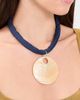 Logan Tay Logan Tay Blue Cord Shell Necklace Blue One - 3